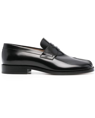 Maison Margiela Tabi Leather Loafers - Black