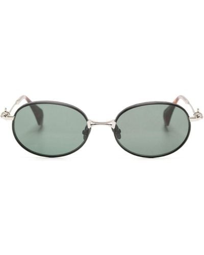 Vivienne Westwood Hardware Oval-frame Sunglasses - Grey