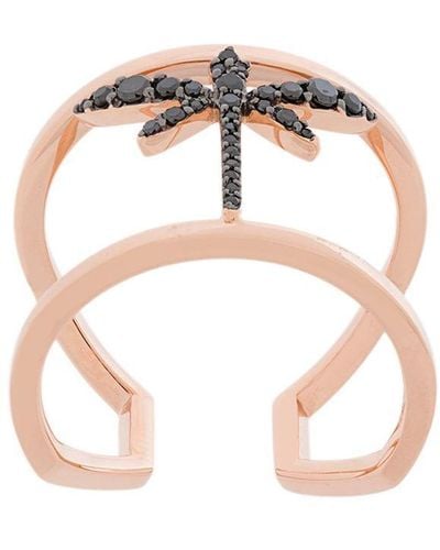 Anapsara Mini Dragonfly Ring - White