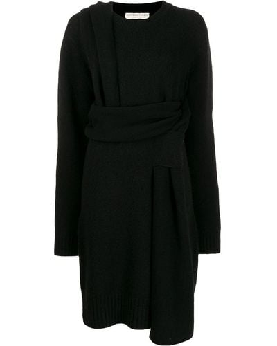 Bottega Veneta デコンストラクテッド ドレス - ブラック