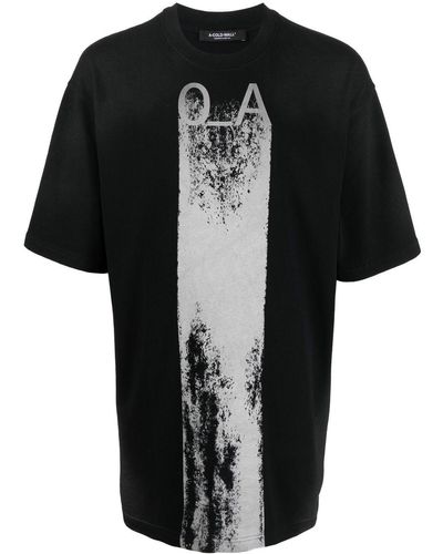 A_COLD_WALL* Graphic-print Cotton T-shirt - Black