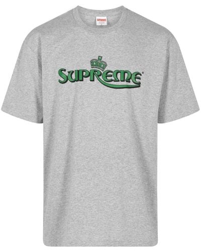 Supreme Crown Cotton T-shirt - Gray