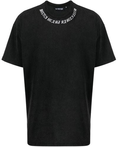 Mostly Heard Rarely Seen Logo-print Cotton T-shirt - Black