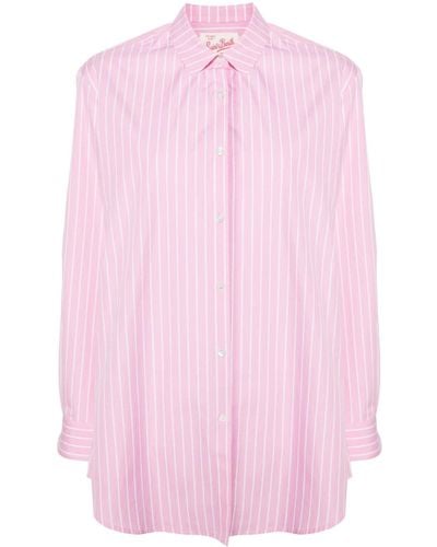 Mc2 Saint Barth Brigitte Striped Shirt - Pink