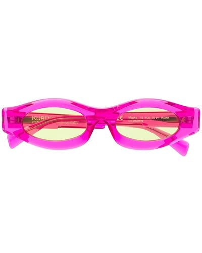 Kuboraum Schmale Sonnenbrille - Pink