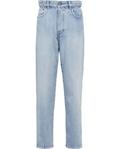 Miu Miu Jeans mit geradem Bein - Blau