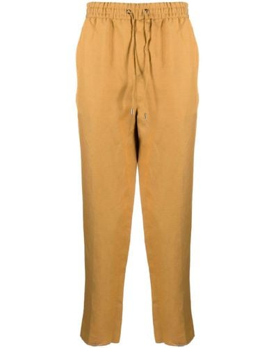 Etro Drawstring-waist Cropped Pants - Yellow
