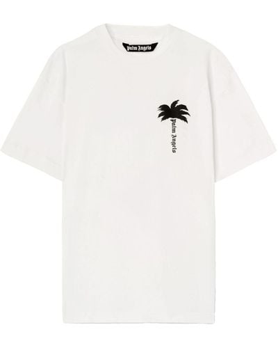 Palm Angels Katoenen T-shirt - Wit