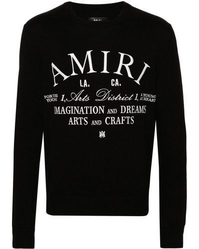Amiri Arts District プルオーバー - ブラック