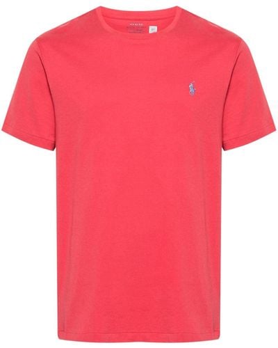 Polo Ralph Lauren T-shirt en coton à logo Polo Pony - Rose