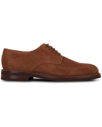 Brunello Cucinelli Suede Lace-up Shoes - Brown