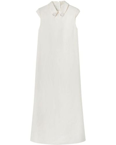 Jil Sander Chelsea-collar Shift Long Dress - White