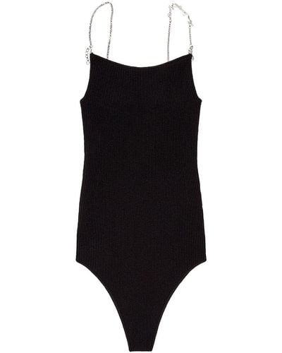 DIESEL M-Virgee ribbed bodysuit - Nero