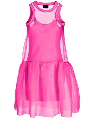 Cynthia Rowley Semi-sheer Sleeveless Dress - Pink