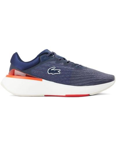 Lacoste Logo-embroidered Trainers - Blue
