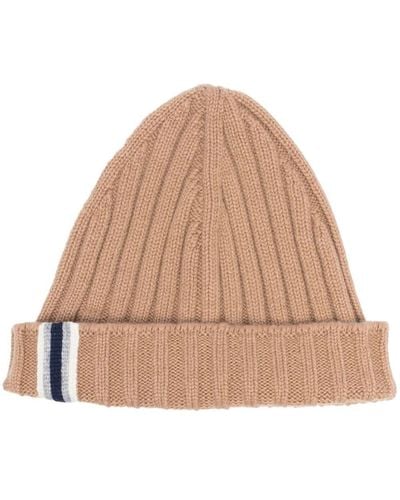 Fedeli Ribbed-knit Cashmere Beanie - Natural