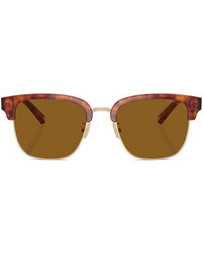 COACH Workmark Retro Logo-print Sunglasses - Brown