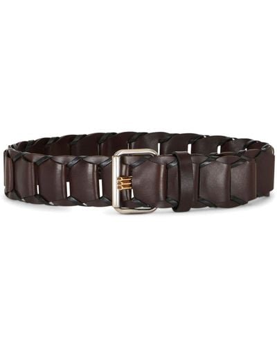 Etro Woven Leather Belt - Brown