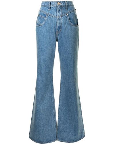 SLVRLAKE Denim Jeans mit hohem Bund - Blau