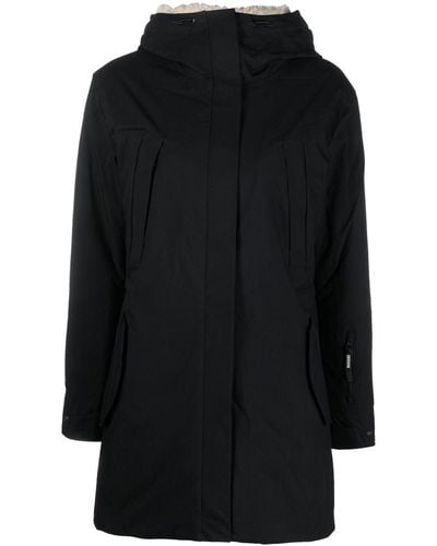 Rossignol Padded Hooded Parka Coat - Black