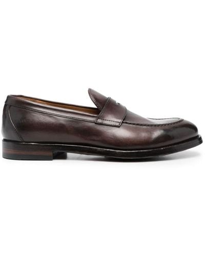 Officine Creative Tulane 002 Leather Loafers - Brown