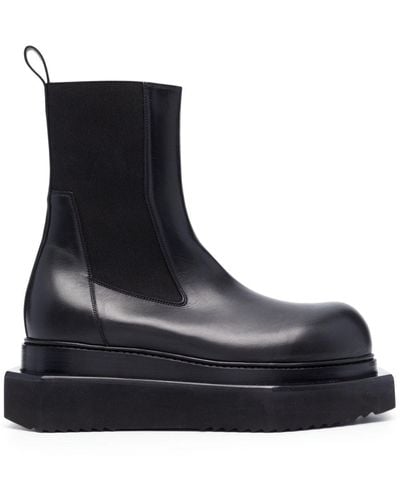 Rick Owens Leather Turbo Cyclops Boots - Black