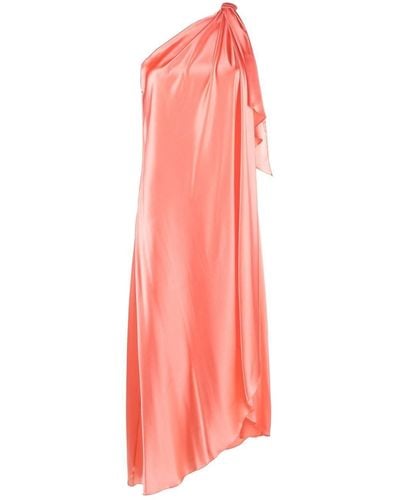 Gianluca Capannolo One-shoulder Draped Dress - Pink