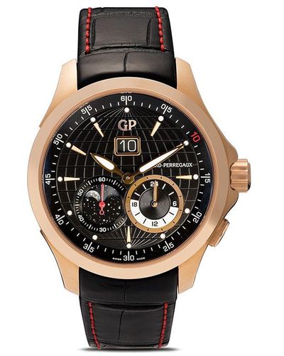 Girard-Perregaux 'Tribute of Eusébio' Limited Edition Chronograph, 44mm - Schwarz