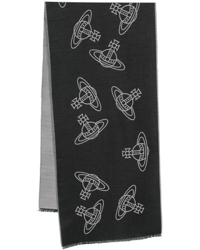 Vivienne Westwood バイカラー スカーフ - ブラック
