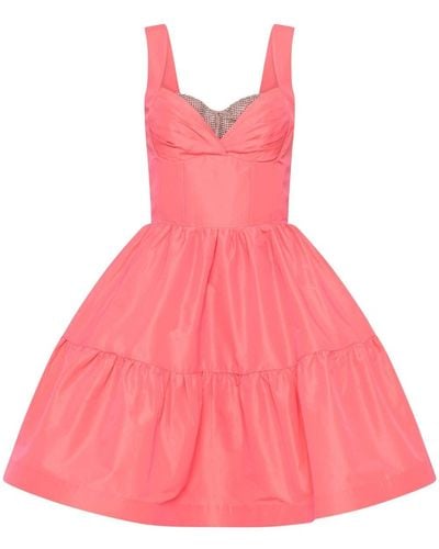 Rebecca Vallance Brydie Rhinestone-embellished Mini Dress - Pink