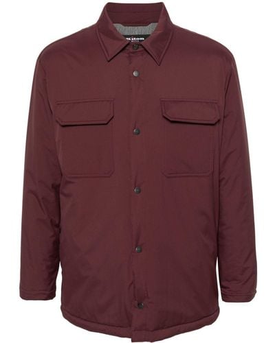 Kiton Long-sleeve Shirt Jacket - Purple