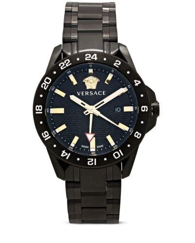 Versace Sport Tech Gmt 45mm 腕時計 - ブラック
