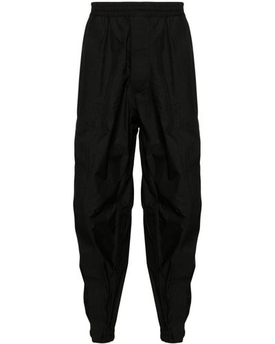 Mordecai Stripe-detail Ripstop Track Trousers - Black