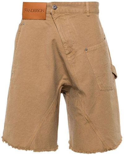 JW Anderson Twisted Workswear Shorts - Natural