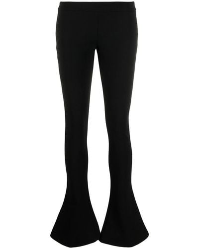Balmain Low-waist Flared Trousers - Black
