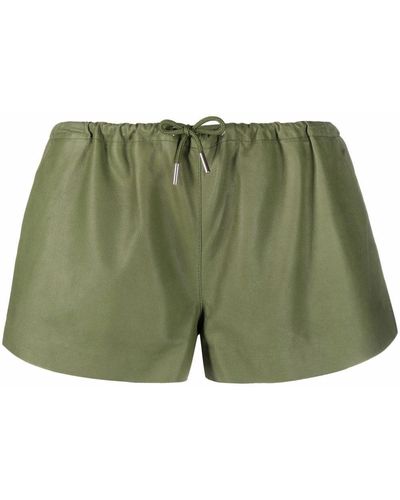DROMe Leren Shorts - Groen