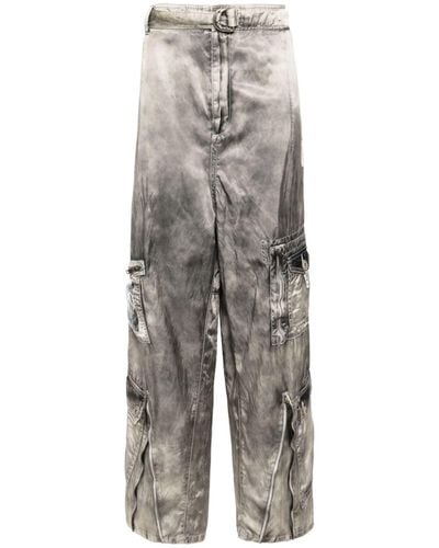 Maison Mihara Yasuhiro Parachute Twill Wide-leg Trousers - Grey