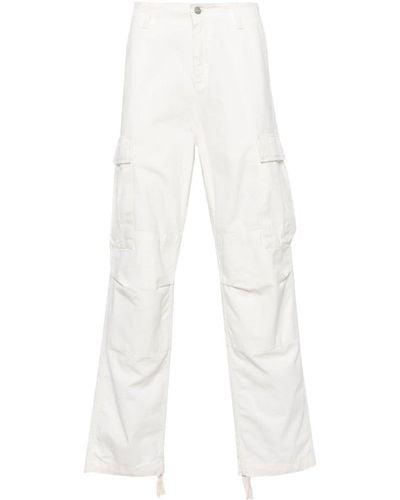 Carhartt Pantalon cargo à taille basse - Blanc