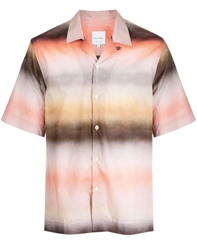 Paul Smith 'untitled Stripe' Short-sleeve Shirt - Pink