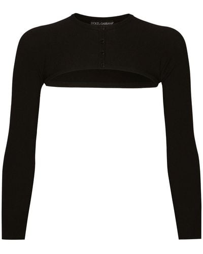 Dolce & Gabbana Kim Dolce&gabbana Cropped Vest - Zwart
