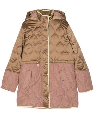 PS by Paul Smith Two-tone Quilted Coat - ナチュラル