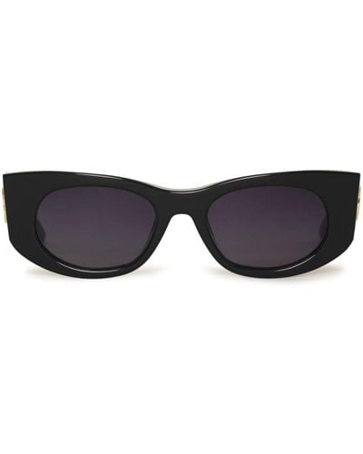 Anine Bing Gafas de sol con montura cat eye - Negro