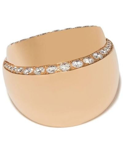 De Grisogono Bague à design superposé en or rose 18ct à ornements en diamant - Multicolore