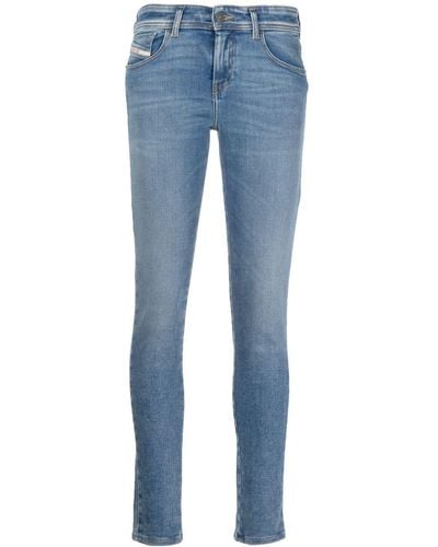 DIESEL 2017 Slandy 09d62 Skinny Jeans - Blue