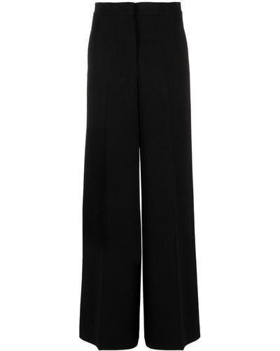 Moschino High-waist Wide-leg Trousers - Black