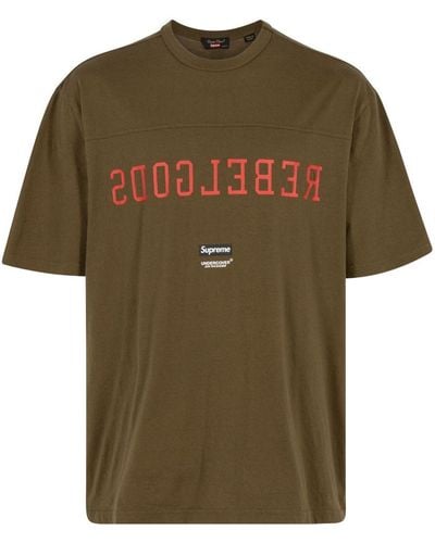 Supreme Undercover Football "olive" T-shirt - Green