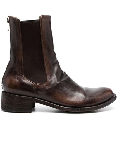 Officine Creative Lison 017 Leather Ankle Boots - Brown