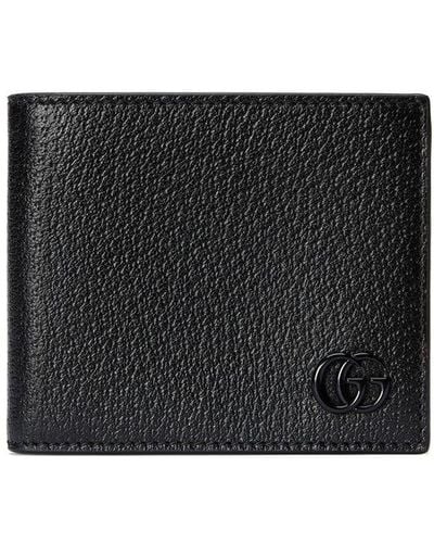 Gucci GG Marmont Faltbrieftasche aus Leder - Schwarz