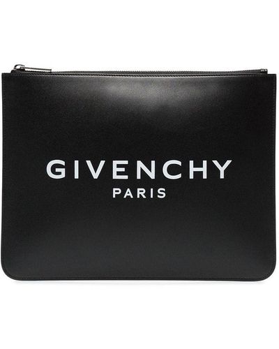 Givenchy Logo-printed Clutch - Black