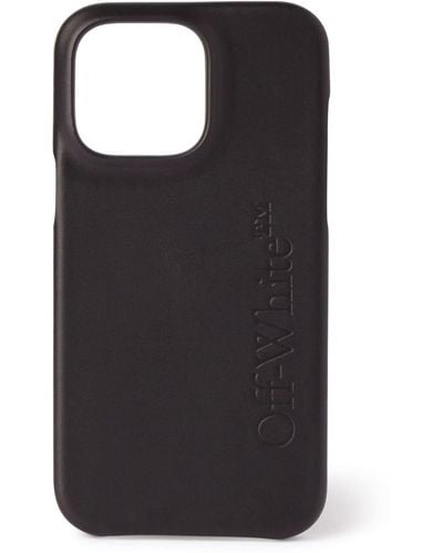 Off-White c/o Virgil Abloh Debossed-logo Iphone 14 Pro Max Case - Black